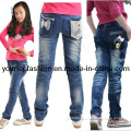 Long Pants for Grils, Childrens Denim Jeans, Long Trousers for Kids
